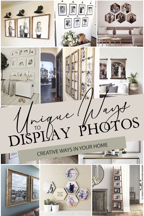 How To Display Vacation Photos, How To Display Photos On Wall, Wall Decoration With Photos, Wall Picture Frame Ideas, School Picture Display Ideas Hallways, What To Do With Wedding Photos, How To Display Pictures On Wall, How To Hang Photos On Wall, Wall Family Picture Ideas