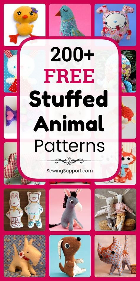 sewing toys patterns Free Toy Sewing Patterns Templates, Sew Stuffed Animals Patterns, Sewing Stuffed Toys, Sewing Animals Patterns, Free Stuffed Animal Sewing Pattern, Dog Toy Sewing, Pretend Friends, Free Stuffed Animal Patterns, Sewing Plushies