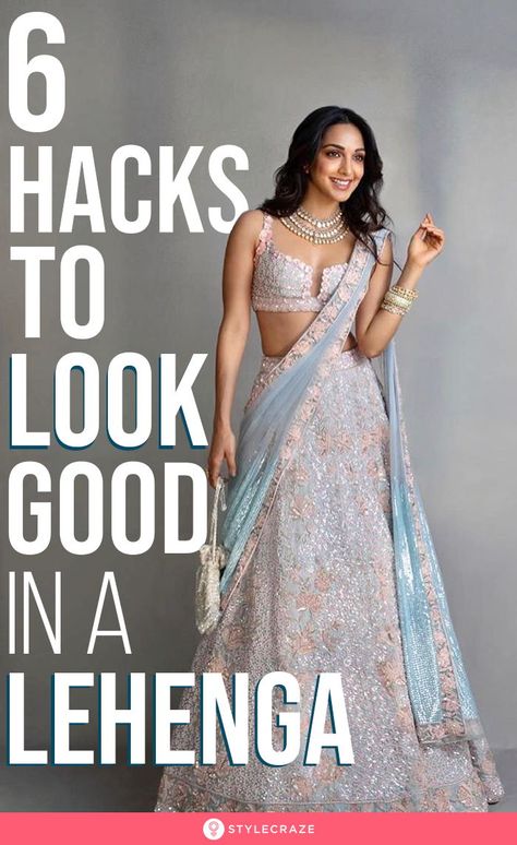 Lehenga Choli Wearing Style, Wedding Lehenga Draping Styles, How To Dress Up With Lehenga, Accessories With Lehenga, How To Style A Lehenga, Styling A Lehenga, Lehenga Looks Style, Styling Indian Outfits, Draped Dupatta Lehenga