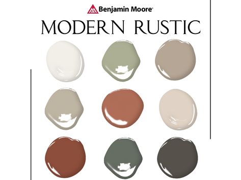 Whole House Paint Scheme Sherwin William, Modern Rustic Paint Colors, Mid Century Exterior Paint Colors, Whole House Paint Colors, Door Remodel, Rustic Paint Colors, Color Palette Modern, Interior Paint Schemes, Office Redo