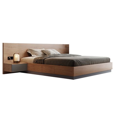 Contemporary Wooden Bed Design, Bed Cot Design, Ply Bed Design, Double Bed Designs Wooden, Double Bed Design Wooden Modern, Queen Size Bed Designs, Wood Bedhead, Mdf Bed, Modern Wooden Bed