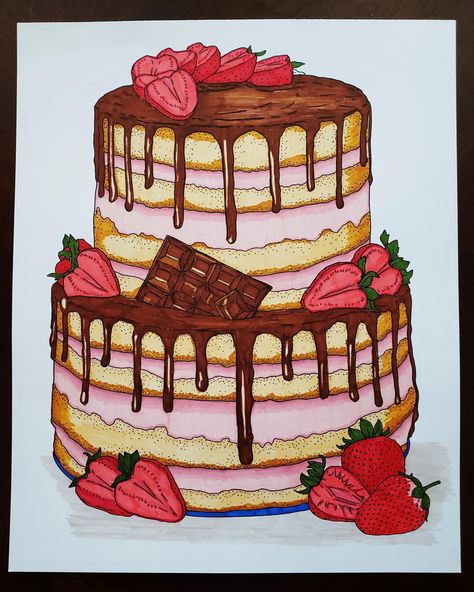 #adultcoloring
#beginneradultcoloring 
#Ohuhumarkers
#copic 
#artistsloftmarkers 
#Fireflymarkers Cute Snacks Drawing, Cake Sketch Drawings, Birthday Cake Drawing Aesthetic, Cake Drawing Aesthetic, Cake Art Drawing, Eggless Vanilla Cake Recipe, Drawing Cake, Cake Sketch, Collage Photo Frame Design