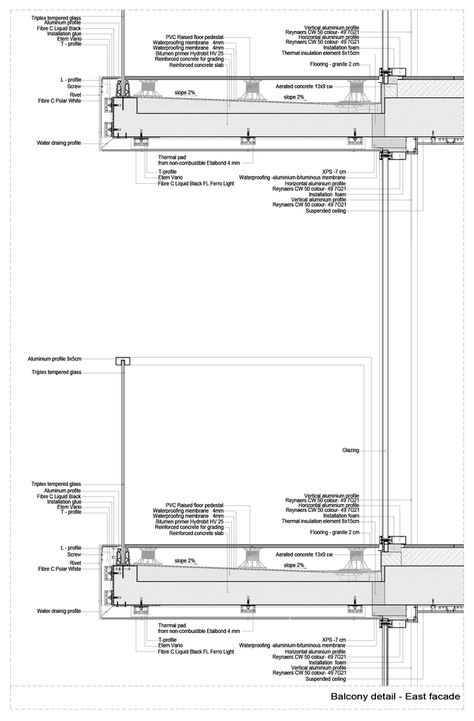 Gallery of A3 - Advanced Architecture Apartments / STARH - 29 Residential Architecture Apartment, Construction Details Architecture, Wall Section Detail, Curtain Wall Detail, Wood Colours, Wall Detail, Architecture Facade, Architecture Panel, Architectural Section