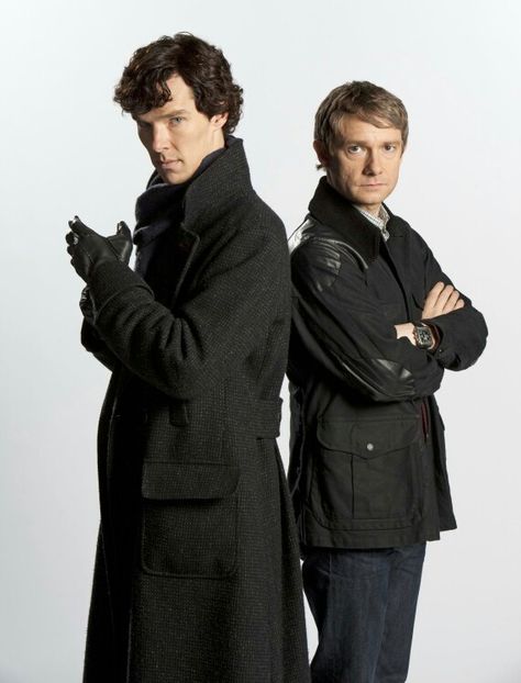 Sherlock and John promo shot Sherlock Mary, Sherlock Season 1, Sherlock Holmes John Watson, John Lock, Sherlock Series, Danny Ocean, Sherlock Cumberbatch, Sherlock Holmes Benedict Cumberbatch, Mrs Hudson