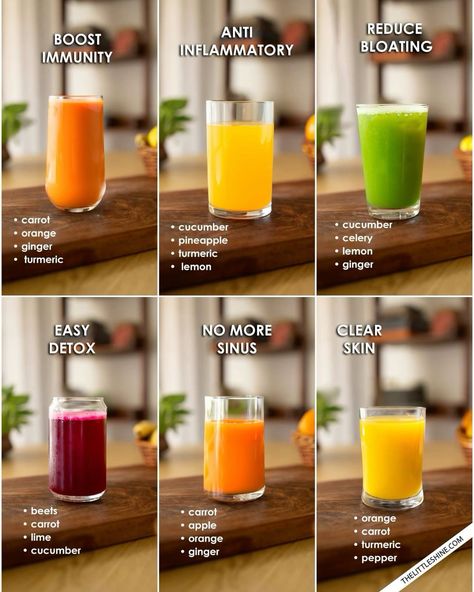 Health Juice Recipes, Makanan Rendah Kalori, Healthy Juicer Recipes, Resep Smoothie, Healthy Juice Drinks, Juice Cleanse Recipes, Wellness Shots, Resep Diet, Juicer Recipes