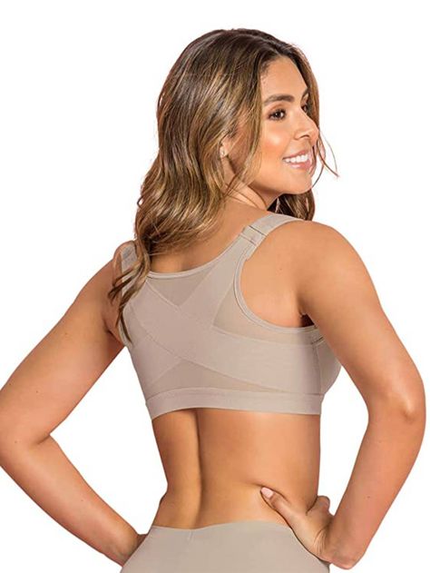 The 23 Best Bras With Back Support to Buy Now | Who What Wear Posture Corrector Bra, Posture Bra, Posture Support, Improve Your Posture, Most Comfortable Bra, Posture Corrector, Better Posture, Post Surgery, Comfortable Bras