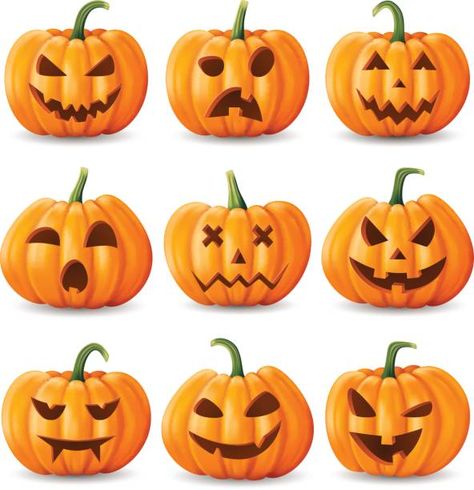 Pumpkin Vectores Libres de Derechos - iStock Strašidelný Halloween, Bricolage Halloween, Halloween Pumpkin Carving Stencils, Pumpkin Carving Ideas, Halloween Pumpkin Designs, Sally Nightmare Before Christmas, Pumpkin Carvings Stencils, Halloween Pumpkins Carvings, Halloween Illustration