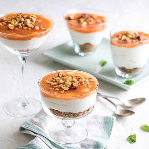 Melon Trifles - Taste of the South Melon Dessert Recipes, Cucumber Desserts, Cantaloupe Dessert Recipes, Cantaloupe Recipes Desserts, Recipes With Cantaloupe, Recipes Using Cantaloupe, Melon Dessert, Cantaloupe Milkshake, Hazelnut Granola