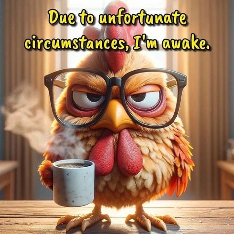 Are You Up Yet Funny, Chicken Cartoon, Funny Good Morning Images, Funny Day Quotes, Morning Memes, Good Morning Funny Pictures, Cute Good Morning Images, Good Morning Sunshine Quotes, Funny Good Morning Quotes