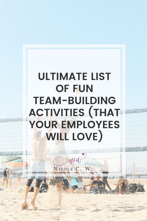 Daycare Team Building Activities, Group Team Building Activities For Adults, School Staff Team Building Activities, Outdoor Team Bonding Activities, Team Building Exercises Staff Meetings, Team Offsite Ideas, Dental Team Building Activities, Salon Team Building Ideas, Work Team Bonding Activities