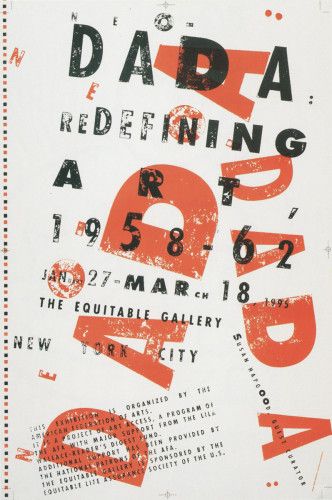 Dada Art Movement, Dada Collage, Neo Dada, Aiga Design, Gfx Design, Band Poster, Dada Art, Typographic Poster, Typography Inspiration