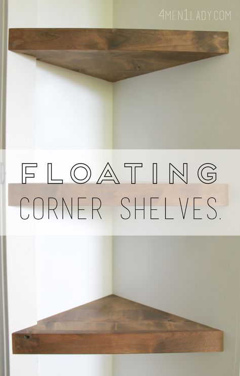 Corner Shelf Ideas, Step Shelves, Floating Corner Shelves, Regal Design, Floating Shelves Diy, Kitchen Corner, Estantes Flotantes, Corner Shelves, Shelf Design