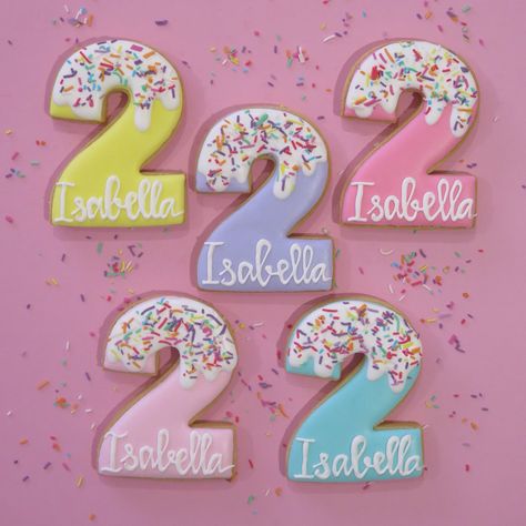 2 Sweet Birthday Theme Cookies, 3 Cookies Number, Second Birthday Cookies, 2nd Birthday Cookies Decorated, 2 Birthday Cookies, 2nd Birthday Cookies Girl, Number 7 Cookies Decorated, Two Sweet Birthday Cookies, Number 1 Cookies