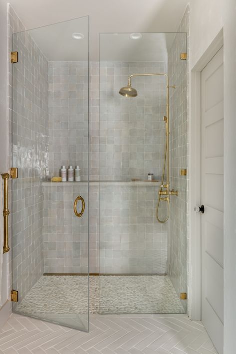 Luxury Shower Ideas, Luxury Shower, Master Bath Remodel, Zellige Tile, Upstairs Bathrooms, Bathroom Redo, Bathroom Renos, House Bathroom, Bathroom Remodel Master