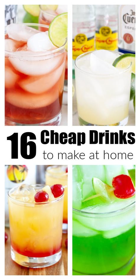 Cheap Alcoholic Drinks, Cheap Mixed Drinks, Mixed Drinks Alcohol Recipes, Summer Mixed Drinks, Vodka Drinks Easy, Drinks To Make At Home, Drinks Alcohol Recipes Easy, Easy Party Drinks, Fruity Mixed Drinks