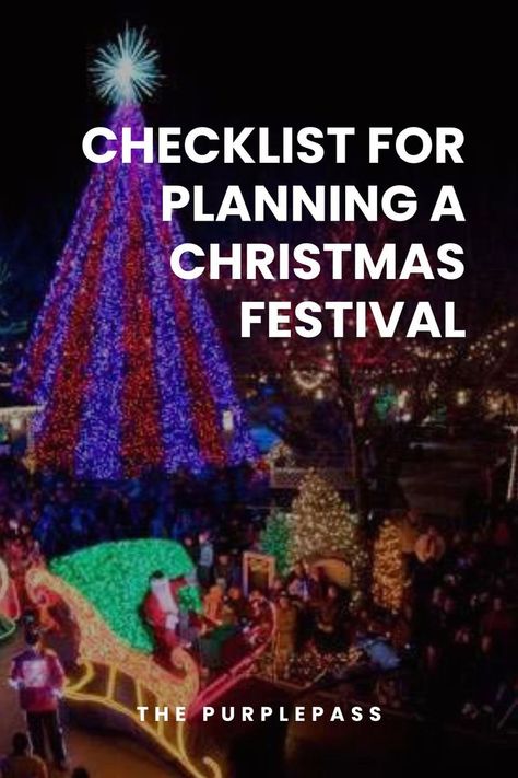 Community Christmas Tree Lighting Ideas, Christmas In The Park Ideas, Community Christmas Ideas, Christmas Tree Lighting Event, Winter Community Event Ideas, Christmas Festival Booth Ideas, Christmas Tree Festival Ideas, Festival Of Trees Fundraiser, Town Christmas Festival Ideas