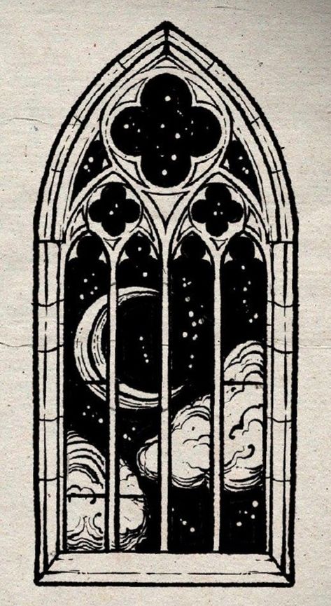 Gotik Tattoo, Mad At You, Gothic Windows, Halloween Tattoo, Tattoo Portfolio, New Tattoo, Arte Inspo, Design Tattoo, Gothic Architecture