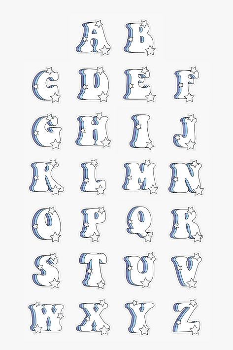 Cute Letter Stickers, Blue Letter Aesthetic, Purple Letter Aesthetic, Letter T Aesthetic, Cute Font Alphabet, Letters Aesthetic Alphabet, Letter S Aesthetic, Blue Png Aesthetic, Aesthetic Letters Alphabet