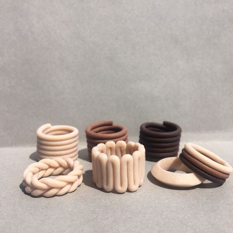 Malaysian Makeup, Diy Clay Rings, Clay Ring, Polymer Clay Ring, Clay Rings, Diy Air Dry Clay, Handmade Clay Jewelry, Tanah Liat, Clay Diy Projects