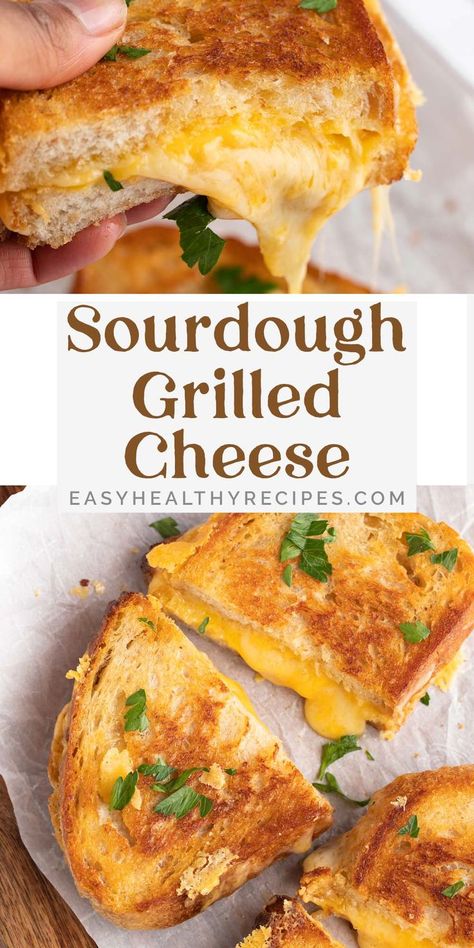 Sourdough Grilled Cheese, Fancy Grilled Cheese, Grill Cheese, Gourmet Grilled Cheese, Grill Cheese Sandwich Recipes, Classic Grilled Cheese, Sourdough Sandwich, Cheese Sandwich Recipes, Grilled Cheese Sandwiches