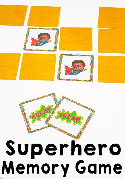 free printable superhero memory game Superhero Theme Preschool Activities, Superhero Lesson Plans, Superhero Lessons, Superhero Preschool, Superhero Activities, Superhero Camp, Superheroes Theme, Super Hero Activities, Super Hero Games