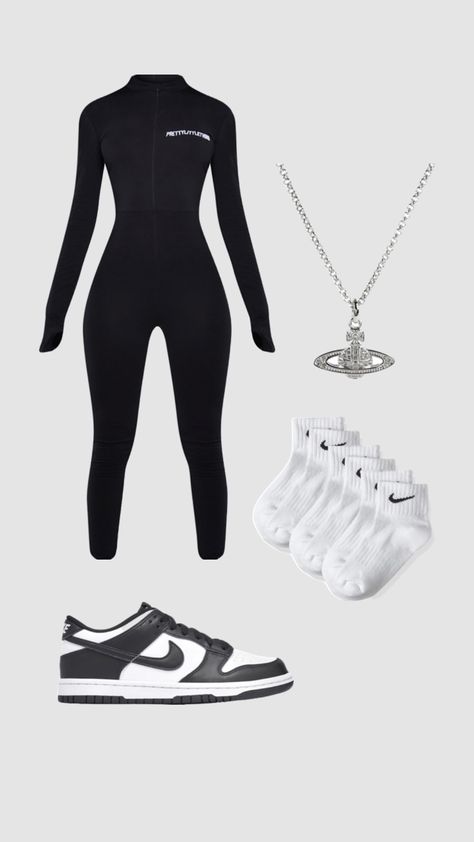 𝐉𝐔𝐌𝐏𝐒𝐔𝐈𝐓 𝐎𝐔𝐓𝐅𝐈𝐓🤍 | #plt #prettylittlething #outfit #outfitinspo Plt Jumpsuit, Chav Outfits, Teen Swag Outfits, Cute Nike Outfits, Trendy Outfits For Teens, Cute Lazy Day Outfits, Jumpsuit Outfit, Cute Comfy Outfits, Simple Trendy Outfits