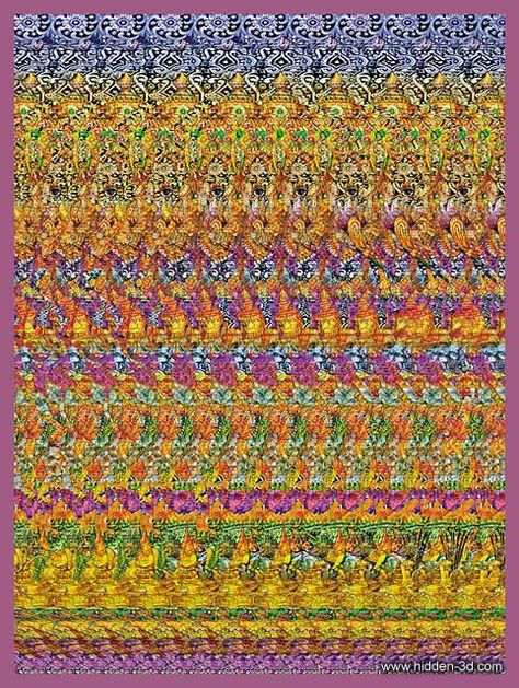 . Magic Eye Posters, 3d Hidden Pictures, Hidden 3d Images, Optical Illusions Pictures, Magic Eye Pictures, Eye Illusions, Illusion Pictures, Eye Tricks, 3d Optical Illusions