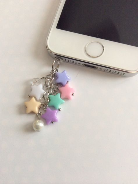 Kawaii Starburst Phone Jack Dust Plug Charm Kawaii by ExactNature, $8.00 Fimo, Dust Plug Charm, Phone Jack, Phone Plug, Dust Plug, Phone Art, Phone Charms, Diy Phone, Diy Phone Case