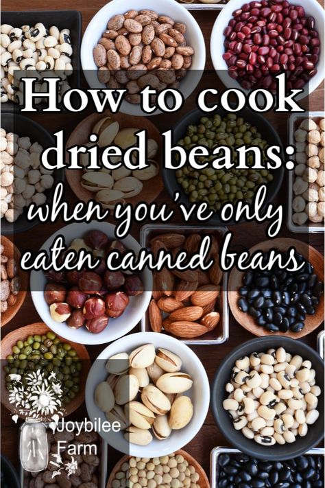 How to cook dried beans, when you’ve only eaten canned beans | Cook Dried Beans, Dry Beans Recipe, How To Make Beans, Beans In Crockpot, Cooking From Scratch, Homemade Beans, Fried Beans, Cooking Dried Beans, Dry Beans