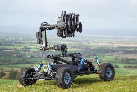 BuggyCam All Terrain Camera Rig Beach Van, Film Equipment, Mobile Camera, Camera Rig, Drone Design, Old Cameras, Drone Technology, Camera Digital, Cinema Camera