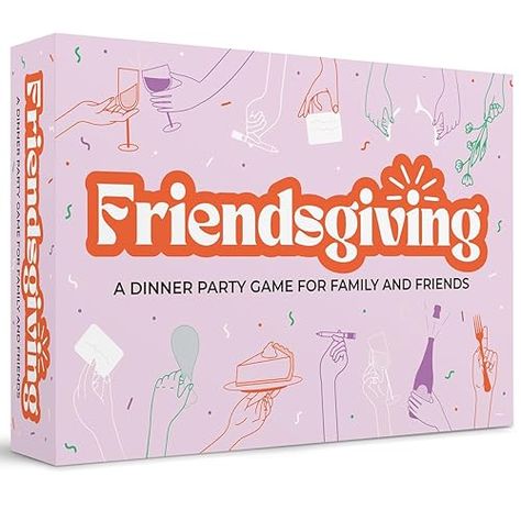 Amazon.com: Friendsgiving: A Thanksgiving Game for Adults - Fun Holiday Party Game for Friends & Family - Friendsgiving Dinner Game : Handmade Products Game For Friends, Thanksgiving Games For Adults, Holiday Party Game, Friendsgiving Games, Friends Giving, Friendsgiving Dinner Party, Friendsgiving Decorations, Dinner Party Games, Dinner Games