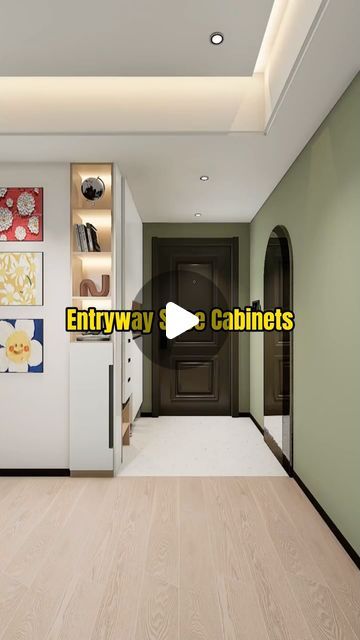 Entryway Cabinet Storage, Shoe Cabinet Design Modern, Show Cabinet Entryway, Entrance Cabinet Design, Foyer Storage Ideas Entryway, Shoe Closet Entryway, Shoe Organization Entryway, Shoes Cabinet Design Entrance Entryway, Entrance Design Interior Entryway