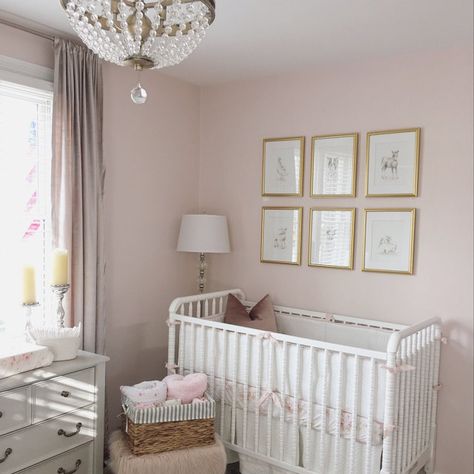 Pink Baby Room, Farmhouse Nursery Decor, Blush Pink Nursery, Pink Nursery Walls, Pink And Gray Nursery, Blush Collection