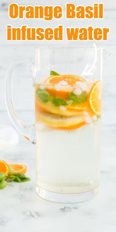 Orange Basil Infused Water is delicious and refreshing with wonderful health benefits. Basil Water Benefits, Basil Infused Water, Basil Water, Benefits Of Lemon Water, Lemon Water Before Bed, Lemon Juice Benefits, Benefits Of Lemon, Lemon Health Benefits, Warm Lemon Water