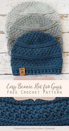 Crochet Mens, Beanie Pattern Free, Crochet Mens Hat, Crochet Beanie Pattern Free, Crochet Men, Crochet Beanies, Easy Crochet Hat, Crocheted Hats, Crochet Hat Free