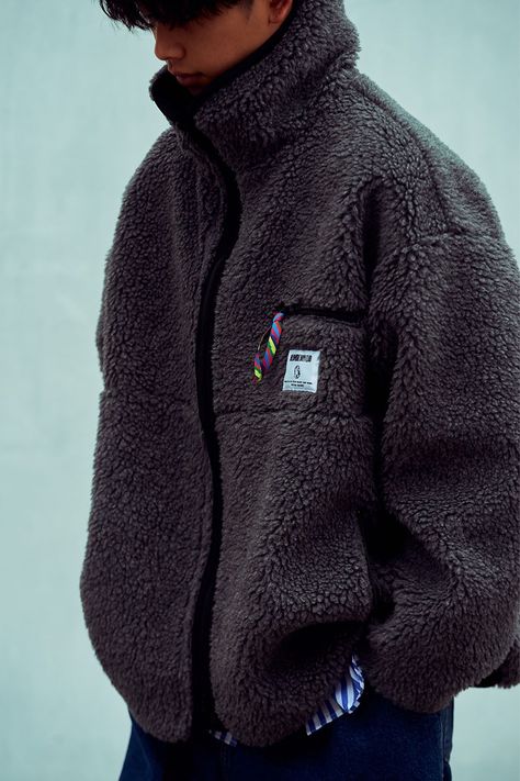 Billionaire Boys Club x is-ness Fleece Jacket Collab | HYPEBEAST New Jackets For Men, Men Fashion Jacket, Streetwear Fleece Jacket, Uniqlo Fleece Jacket Outfit Men, Fleece Men Outfit, White Fleece Jacket Outfit Men, Fleece Jacket Outfit Korean, Winter Men Streetwear, Teddy Fleece Jacket Outfit Men