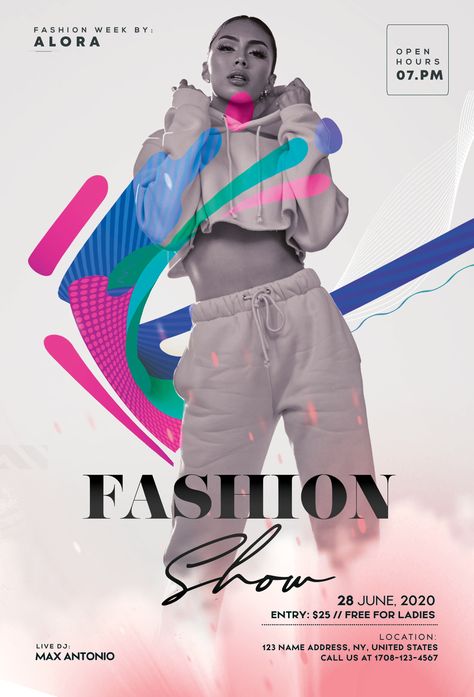 Download Fashion Runway PSD Flyer Template for free. This flyer is editable and suitable for any type of ladies night, Fashion Show, boutique sale, Fashion promotion and other. #flyer #poster #flyers #psdflyer #FreeFlyer Poster Model Fashion, Fashion Promotion Poster, Fashion Poster Design Advertising, Creative Fashion Poster, Fashion Poster Design Graphics, Clothing Poster Design, Fashion Event Poster, Fashion Show Poster Design, Fashion Brand Poster