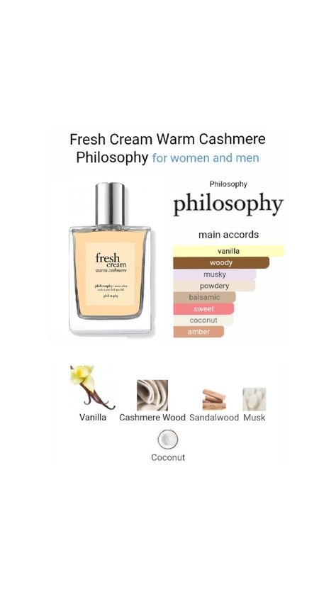 Philosophy's Fresh Cream Warm Cashmere fragrance #Philosophy #FreshCream #WarmCashmere Fresh Cashmere Perfume, Fresh Cream Philosophy Perfume, Fresh Cream Warm Cashmere Perfume, Warm Cashmere Perfume, Philosophy Warm Cashmere, Philosophy Fresh Cream Warm Cashmere, Vanilla Cashmere Perfume, Fresh Cream Philosophy, Fresh Cream Perfume