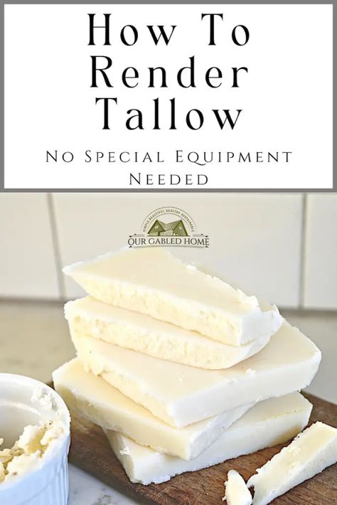 Render Beef Tallow, Render Tallow, Our Gabled Home, Tallow Recipe, Tallow Soap, How To Render, Coconut Bowls, Beef Tallow, Reduce Body Fat