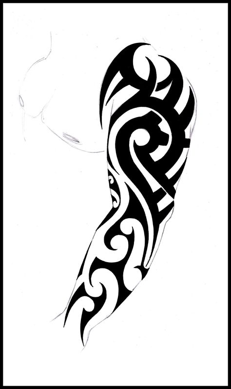 Stammestattoo Designs, Tattoo Bras Homme, Tato Suku, Half Sleeve Tattoo Stencils, Arm Tattoos Drawing, Shoulder Sleeve Tattoos, Black And White Tattoo, Half Sleeve Tattoos Drawings, Tato Lengan