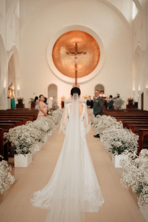 Whimsical Floral Wedding, Ceremony Decorations Church, Indoor Wedding Decorations, Filipino Wedding, Philippine Wedding, Wedding Church Decor, Wedding Philippines, Wedding Notebook, Philippines Wedding