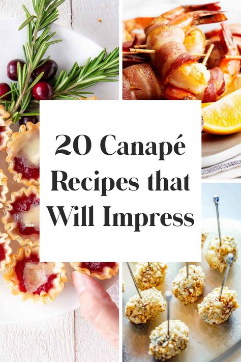 Canape Recipes, Classy Appetizers, Soup Shots, Easy Canapes, Party Canapes, Fancy Appetizer Recipes, Cocktail Party Appetizers, One Bite Appetizers, Dinner Party Appetizers