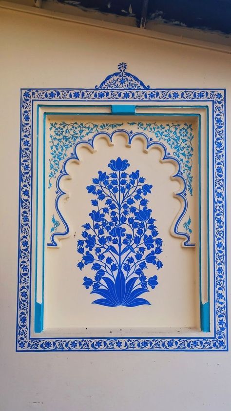 Jarokha Art, Jodhpur Architecture, Jharoka Art, Jharokha Painting, Jharokha Art, Pichwai Painting, Rajasthani Art, Mughal Art Paintings, Modern Art Canvas Painting