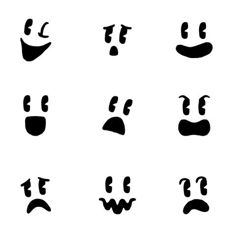 Ghost Face Printables Free, Ghost Face Template Free Printable, Ghost Faces Svg Free, Pumpkin Eyes And Mouth Template, Ghost Face Printable, Cute Ghost Faces Template, Ghost Face Template, Ghost Expressions, Ghost Faces Cute