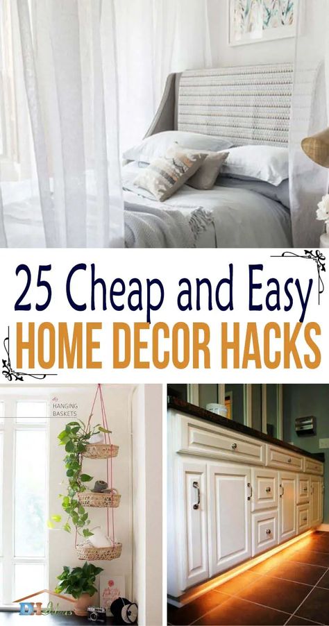 Room On A Budget, Cheap Diy Home Decor, Inexpensive Decor, Diy Living Room Decor, Decor Hacks, Home Decor Ideas Living Room, Inexpensive Home Decor, Home Decor Hacks, Home Decoration Ideas