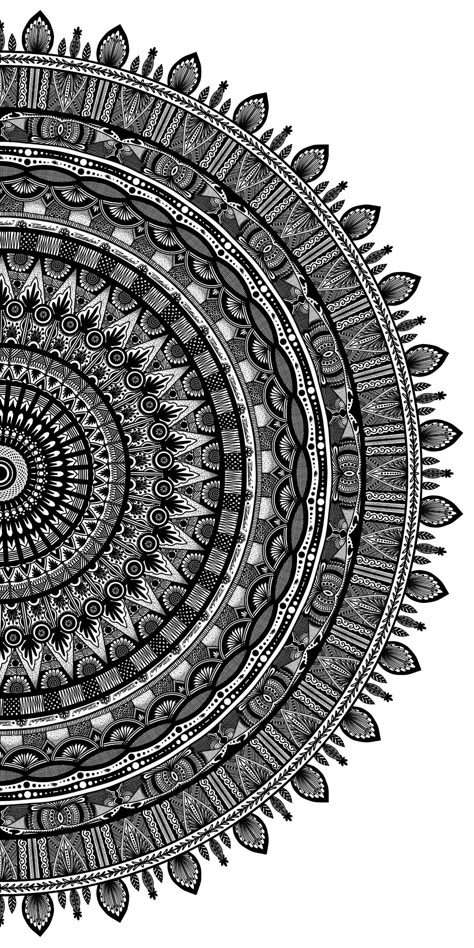 Iphone Wallpaper Mandala, Full Page Mandala Art, Mandala Art Wallpaper, Mandala Art Black And White, Om Mandala Art, Mandala Wallpaper Pattern, Mandala Background Wallpapers, Mandala Aesthetic, Mandala Wallpapers