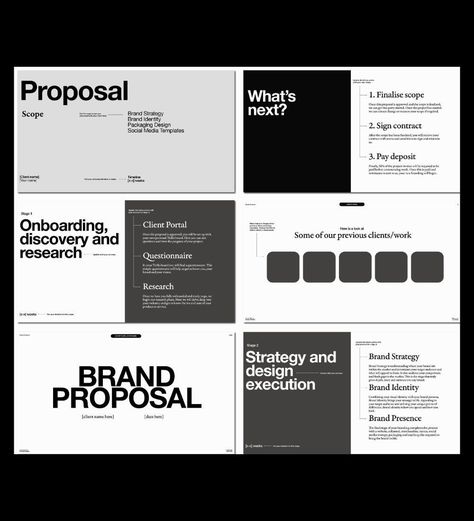 Creative website design Minimalist Proposal Design, Minimalist Document Design, Branding Proposal Presentation, Logo Presentation To Client Layout, Branding Proposal Template, Proposal Graphic Design, Client Proposal Design, Minimal Powerpoint Design, Proposal Layout Design