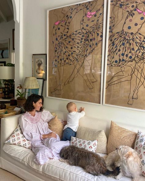 Rebecca de Ravenel on Instagram: “So lucky I am yours 💖 Wishing all the Mama’s out there a wonderful day 💐#mothersday #mylittlefamily” Family Photos Wall, I Am Yours, Photos Wall, Rebecca De Ravenel, Wall Inspiration, College Room, House Inside, Girl House, Wonderful Day