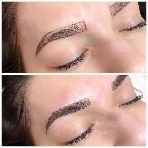 Microblading Eyebrows Hair Strokes, Tattoo Brows Permanent Makeup, Eyebrow Pigmentation, Nanoblading Eyebrows, Cosmetic Tattoo Eyebrows, Permanent Eyebrow Tattoo, Mircoblading Eyebrows, Eyebrows Tattoo, Fuller Lips Naturally