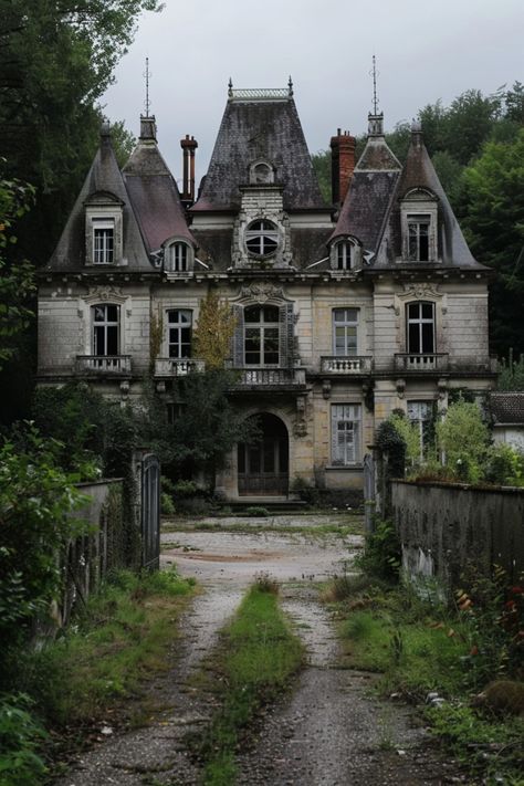 Old Mansion In The Woods, Abandoned Building Drawing, Swamp Mansion, Old Architecture House, Old Victorian Homes Abandoned Mansions, Big Old House, Cool Buildings, 1800s House, Creepy Old Houses